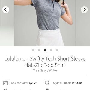 Lulemon Swiftly Tech Short-Sleeve Half-zip Polo Shirt